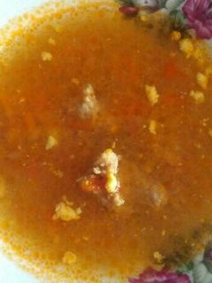 Una foto de Sopa con carne picada y verduras