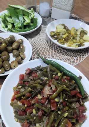 صورة لوصفة لوبيا بالزيت