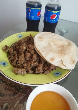 صورة لوصفة تقلية لحم اكلة عمانيه