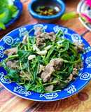 Rau Lang Xào Thịt Bò