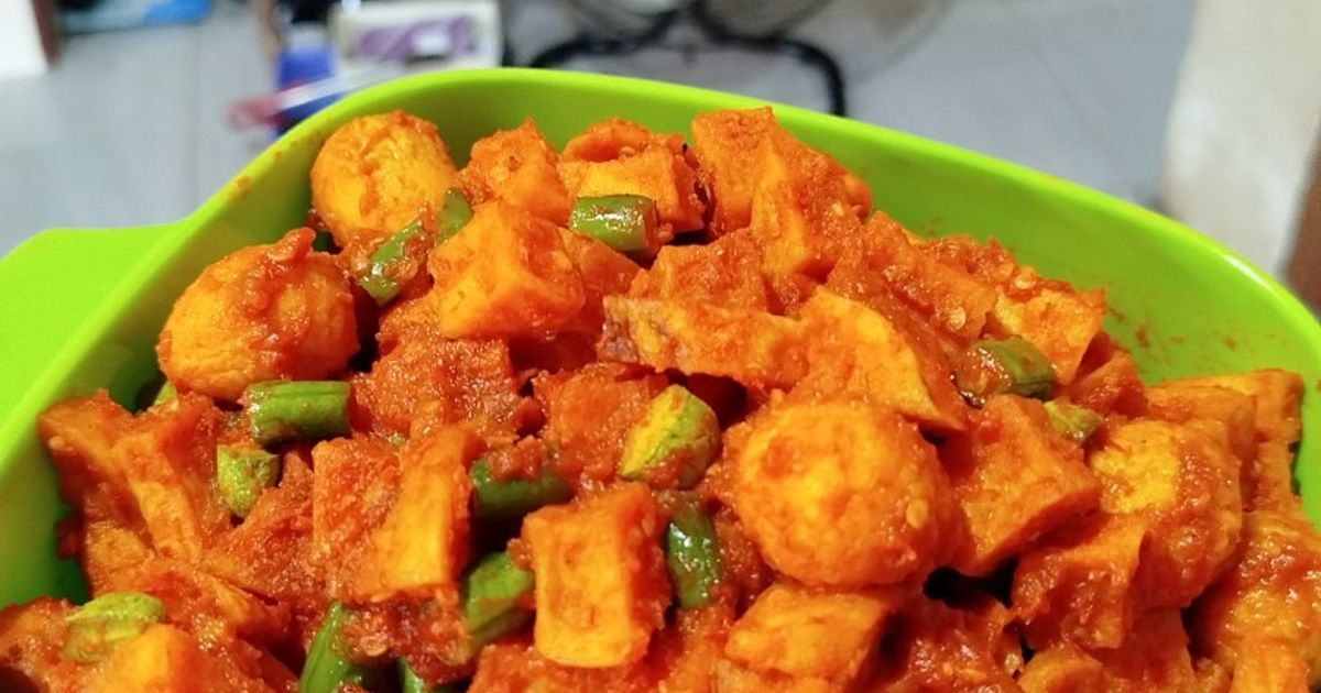 Sambal kentang telur puyuh