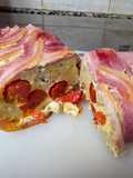 Pastel de tomate y queso