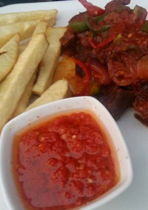 A picture of Fries Pepper Dip.