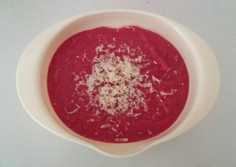 Bagaimana Menyiapkan Mpasi 7m Red Velvet Fish Soup yang Enak