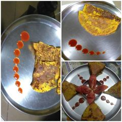 A picture of Besan chilla.