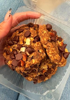 Una foto de Galletas de avena y chocolate saludables