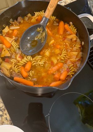 A picture of John’s Vegetable Beef Soup.