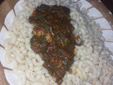 Macaroni with Spinach Soup