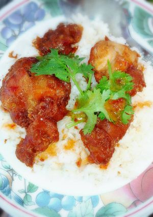 รูปของ ข้าวมัน (ไก่ทอดกร๊อบกรอบ)