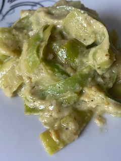Une photo de Tagliatelle de courgettes au Pesto