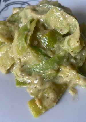 Une photo de Tagliatelle de courgettes au Pesto