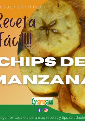 Una foto de Chips de manzana