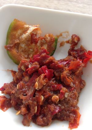 Foto resep Sambal terasi mentah super mudah