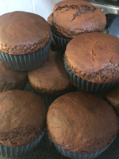 Una foto de Magdalenas caseras de chocolate