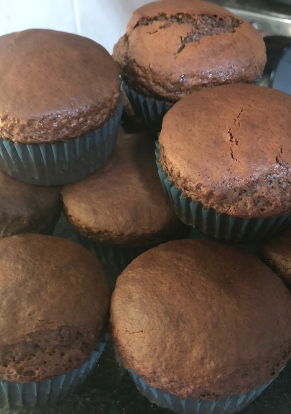Una foto de Magdalenas caseras de chocolate