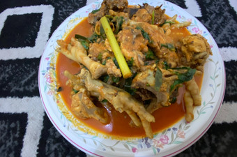 Resep Ceker tulang ayam masak woku kemangi, Menggugah Selera