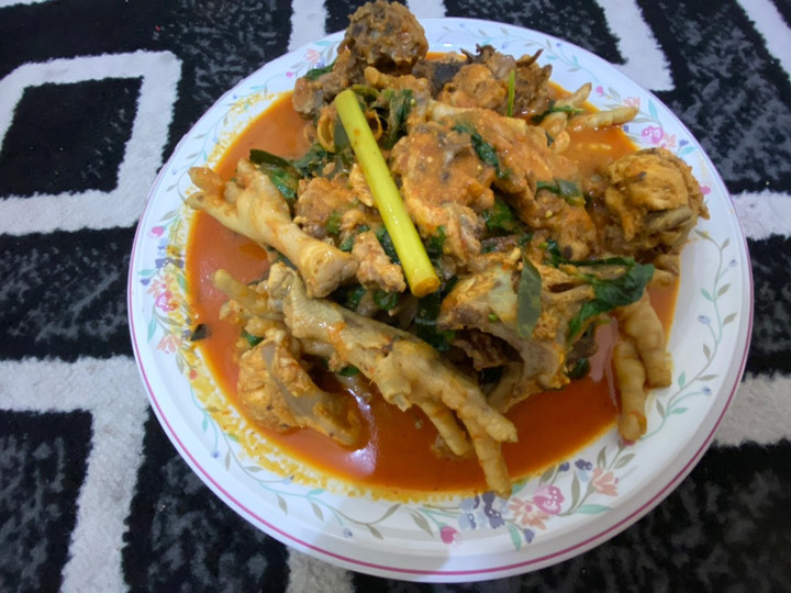 Resep Ceker tulang ayam masak woku kemangi, Menggugah Selera