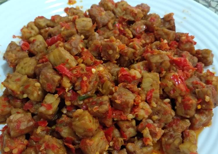 Tempe goreng balado simpel & enak