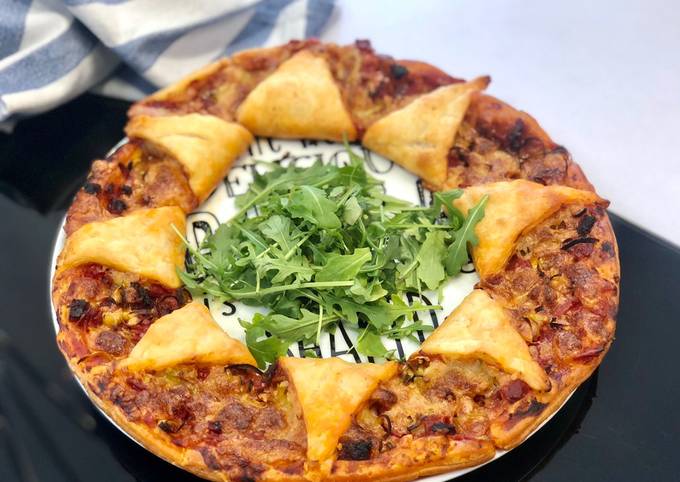 Le moyen le plus simple de Préparer Appétissante Pizza soleil au chorizo