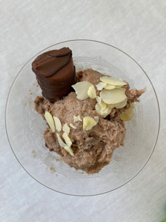 Una foto de Helado de Kinder Bueno y Nutella