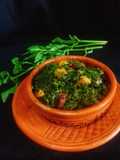 Helencha Saag Bhaji (Stir Fried Buffalo Spinach)