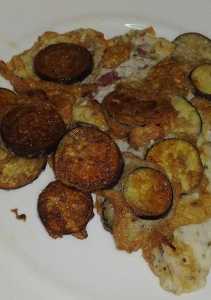 A picture of Egg plant omelette.