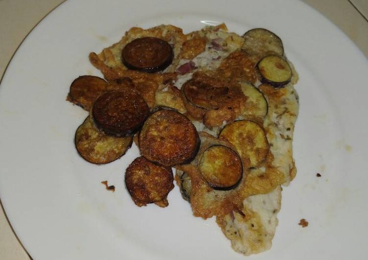 Egg plant omelette