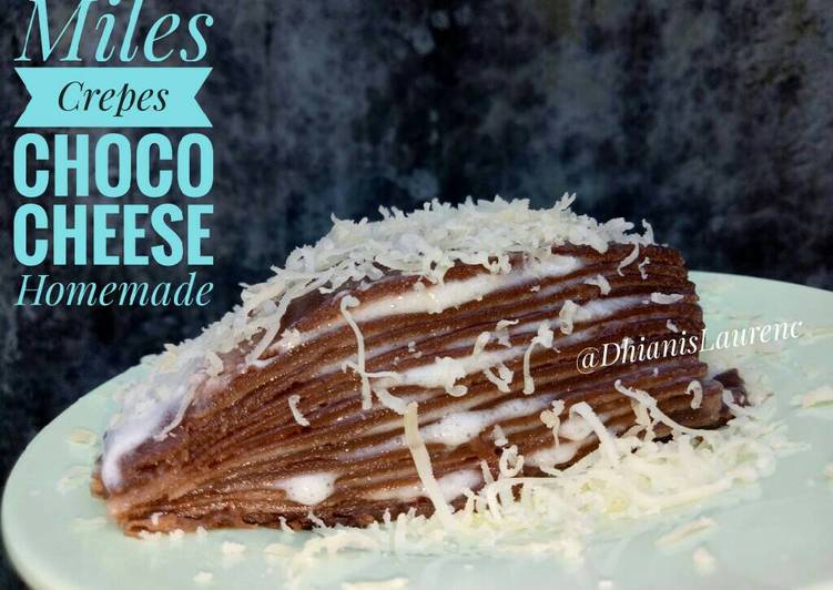 Resep Miles crepes, pancake basah keju whipped cream Anti Gagal