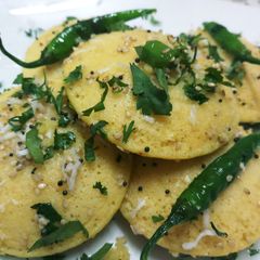 Idli Dhokla A picture of Idli Dhokla.
