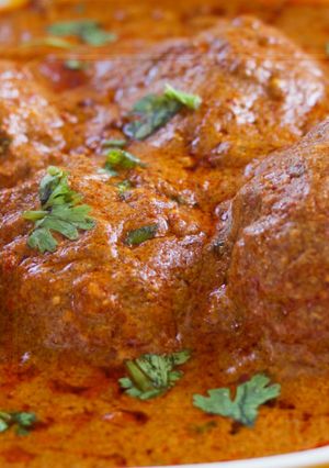 A picture of Kashmiri Dum Aloo.