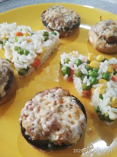 Töltött gombafejek recept fotója