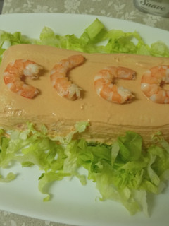 Una foto de Pastel de langostinos