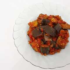 A picture of Terong Balado.