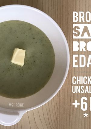 Foto resep Mpasi 6 Bulan Salmon Brokoli Edamame