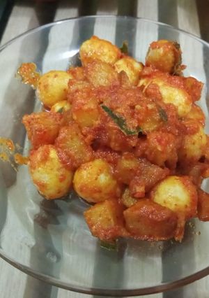 Foto resep Balado kentang telor puyuh