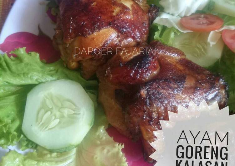 Bahan Menyiapkan Ayam kalasan simple (panggang/goreng) yang praktis
