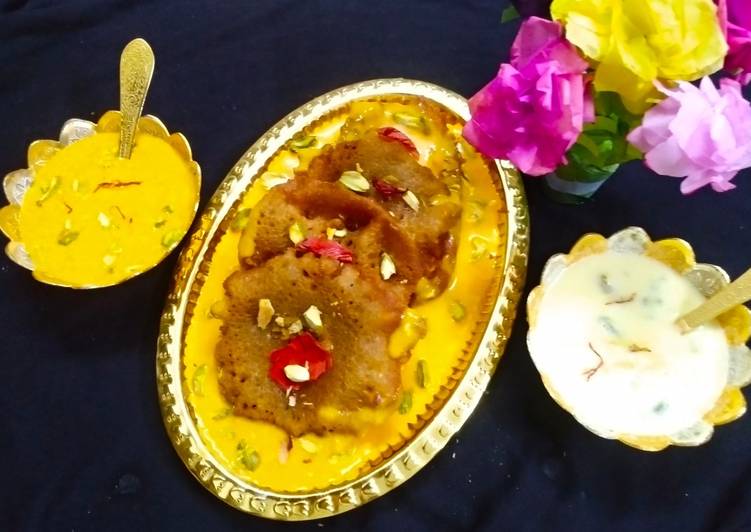 Recipe of Ultimate Royal Malpua with Mango Rabdi