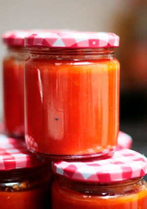 Una foto de Tomate frito casero 