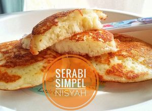 Foto resep Serabi Simpel ~ No timbangan. Empuk, gurih, nagih! 😗