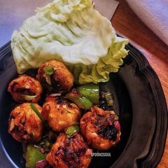 Tawa Szechuan Cabbage Balls A picture of Tawa Szechuan Cabbage Balls.