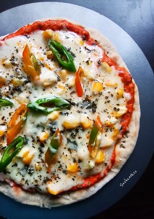 A picture of Whole wheat pizza.