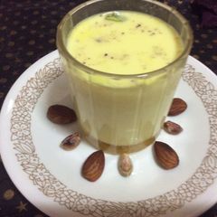 Thandai masala milk A picture of Thandai masala milk.