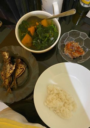Foto resep Ikan goreng kunyit, sayur bening labu kuning