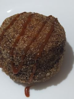 Una foto de Volcán de churro relleno de ganache de chocolate