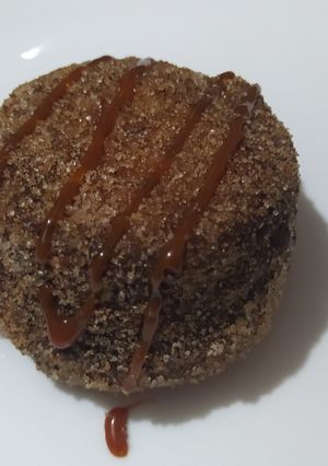 Una foto de Volcán de churro relleno de ganache de chocolate