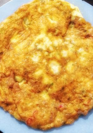 Foto resep Telur dadar sayur