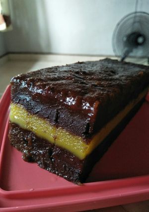 Foto resep Talam biskuit cokelat lapis mentega