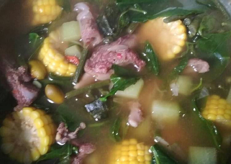 Langkah Mudah untuk Membuat Sayur asem tulang muda sapi 🐮 simple Anti Gagal