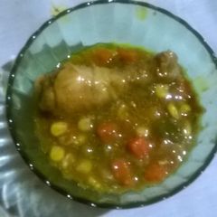 A picture of Mixed veg chicken.
