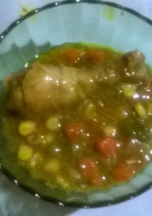 A picture of Mixed veg chicken.